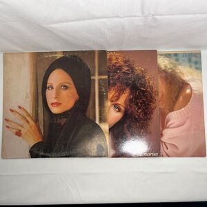 Vintage Barbra Streisand Lot (3) LP Vinyl Records Memories Emotion 1980s Pop